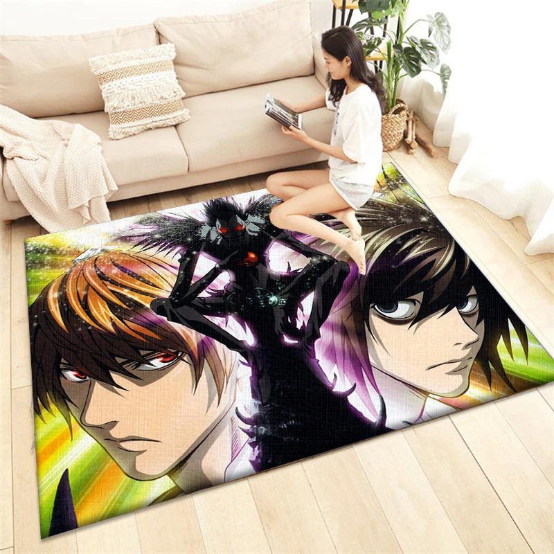 Death Note HD Printed Carpet Living Room Home Decor Sofa Table Rug Anti Slip Chair Cushion Lounge Mat Picnic Camping  Ar