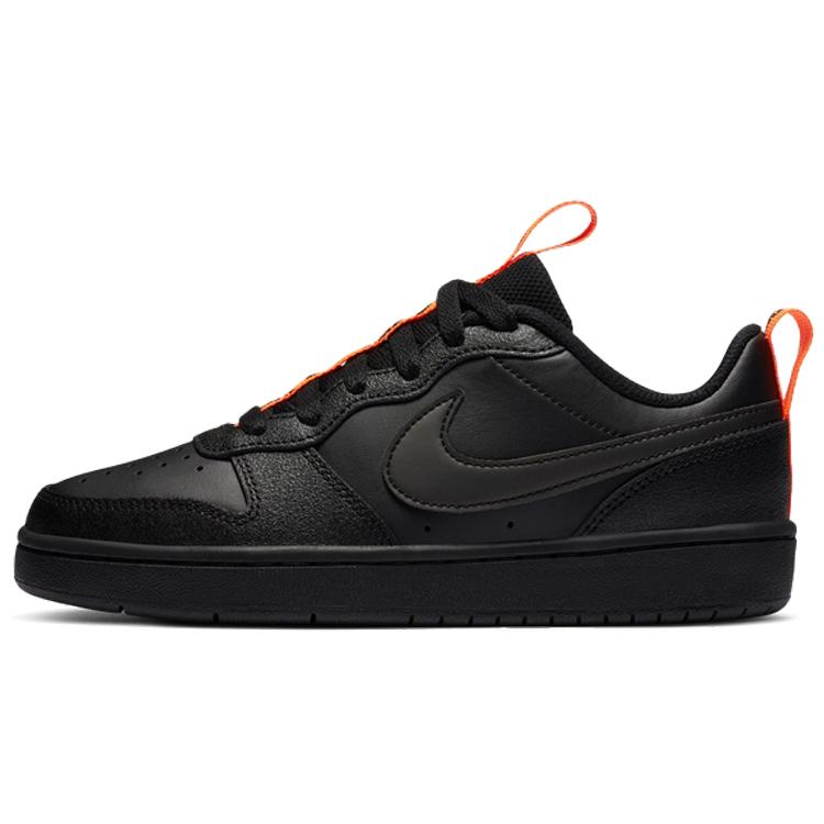 Nike Court Borough Low 2 SE  Black Orange  GS CT3964-001 36