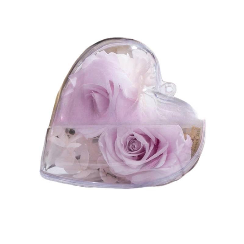 DIY Preserved Flower Keychain & Car Pendant Set with Acrylic Ball & Pearl Chain