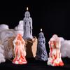 4Pcs Halloween Theme SIlicone Candle Molds Halloween Bride Silicone Candle Molds for Epoxy Resin, Halloween Decoration