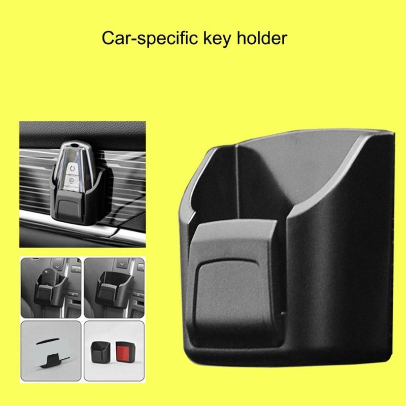 Double Car Key Storage Box with Detachable Hook Not Shake Design Easy To Clean Key Keeper Box for Dashboard Organization