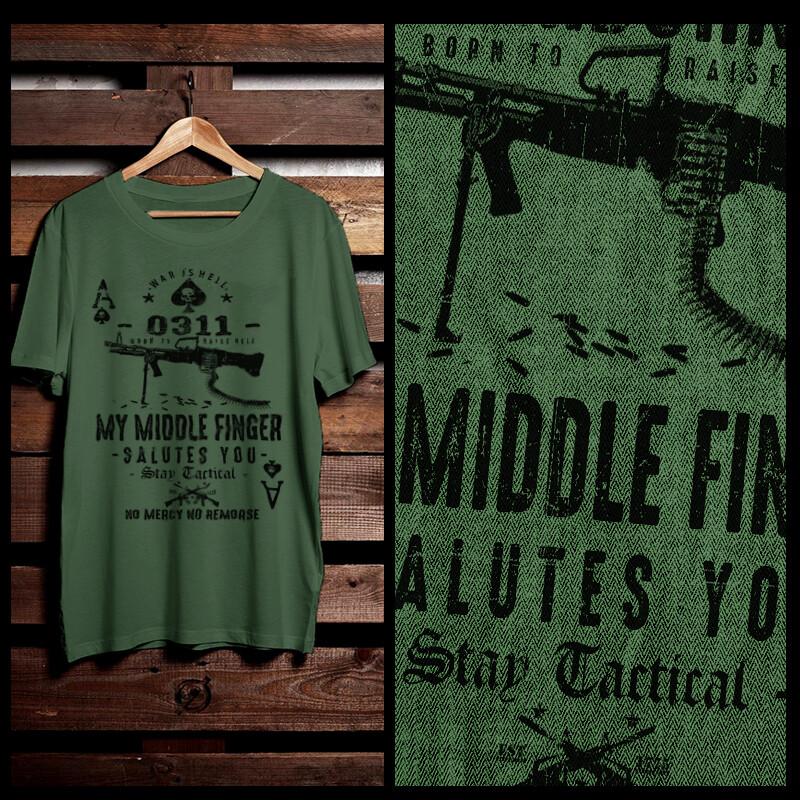 Military Machine Gunner  Iraq Afghanistan War Combat Veteran Assault Tee Unisex T-Shirt M