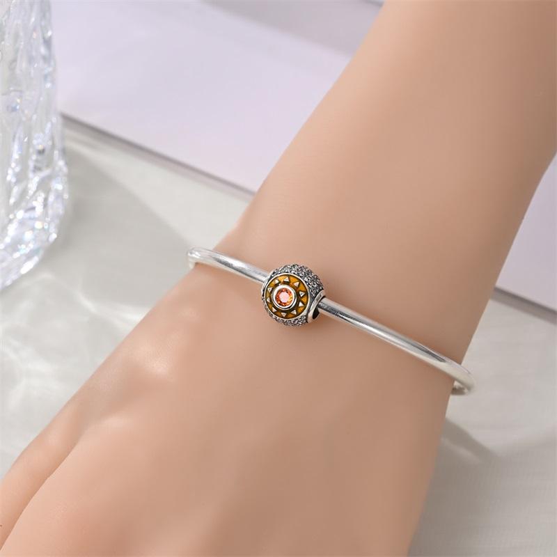 Authentic Charm Bead Charms Copper Sunny Day Bead Charms Compatible With Bracelets Women Jewellery Making Diy Gift