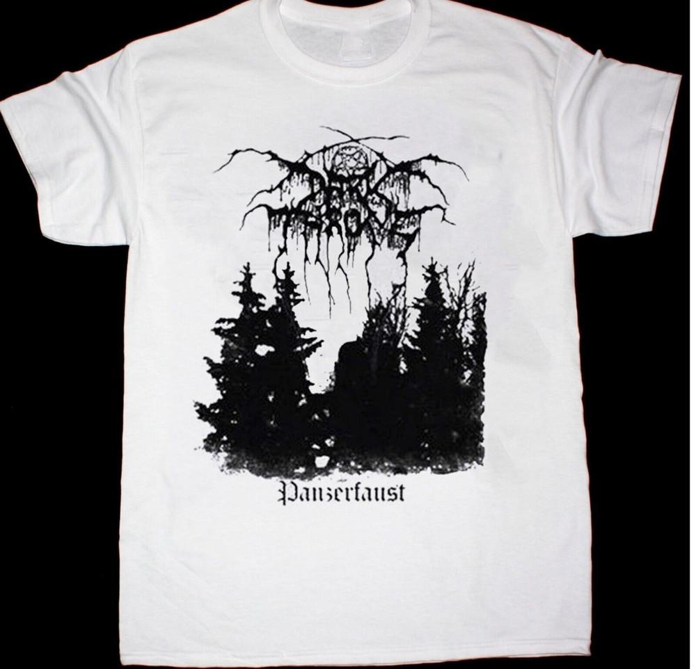 Редкая футболка Darkthrone, хлопковая, с коротким рукавом, базовая, белая, все размеры, унисекс XL