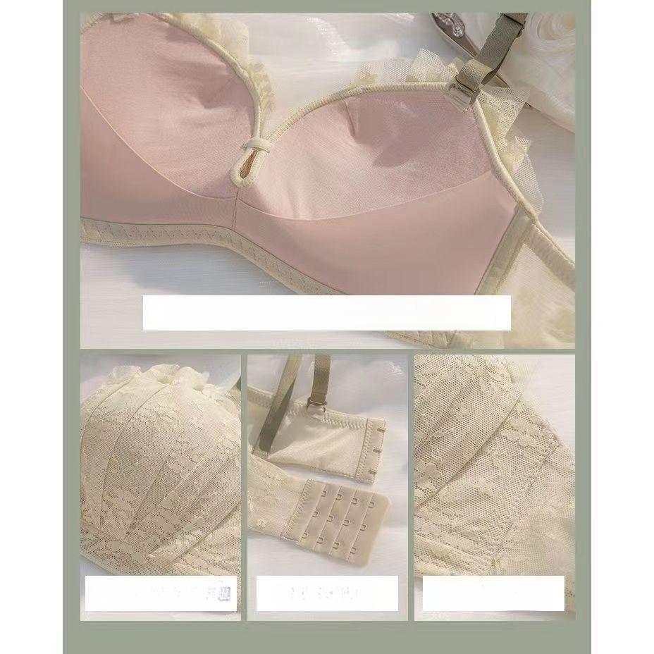 Deep V Underwear For Women Push Up Bras Floral Fashion Girls Lingerie Sling Backless