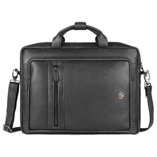 WildHorn 3 In 1 Leather Laptop Bag for Men, 16 Inch Laptop Messenger Bag for Business/Work/Travel, Convertible Backpack Briefcase