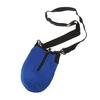 Portable Neoprene Water Bottle Cover with Zipper & Removable Strap - Blue