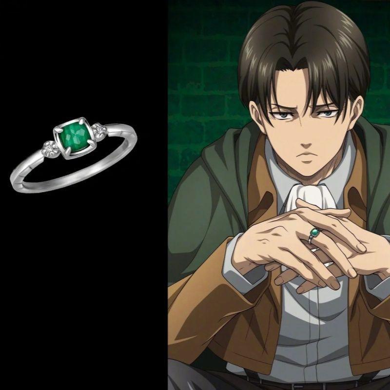 Anime Attackk on titann Levi Ackerman Same Type Rings Tonjin Roleplay Cosplay Props Costume Levi Accessory Birthday Gifts Cospla