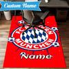 Custom Name Munich Crest Rug Game Carpet, Floor Mat for Bedroom Living Room Entryway Rug, Home Decor Idea Gift for Christmas birthday