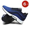Soft Breathable Elevator Shoes Height Increase Shoes for Men Sneakers Casual Lift Sport Shoes Sole+Insole 6CM Taller Man