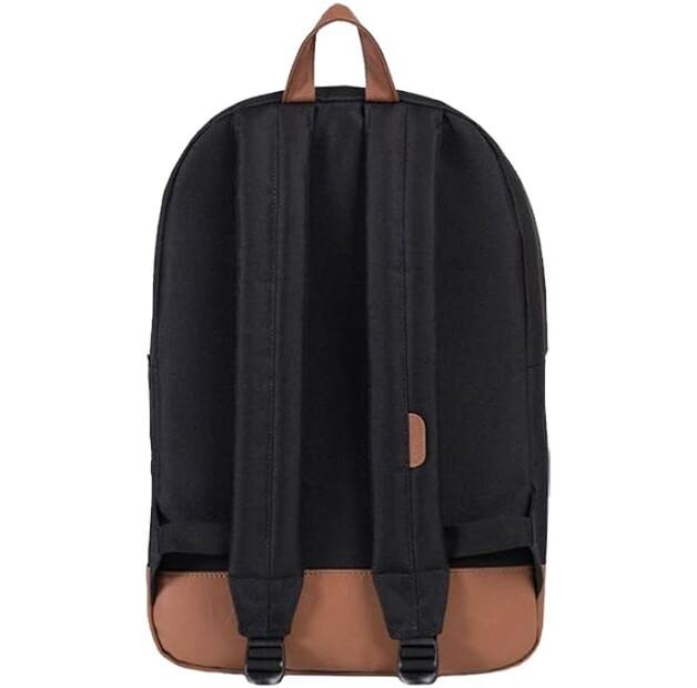 Рюкзак Herschel Heritage black/tan synthetic leather (10007-00055)
