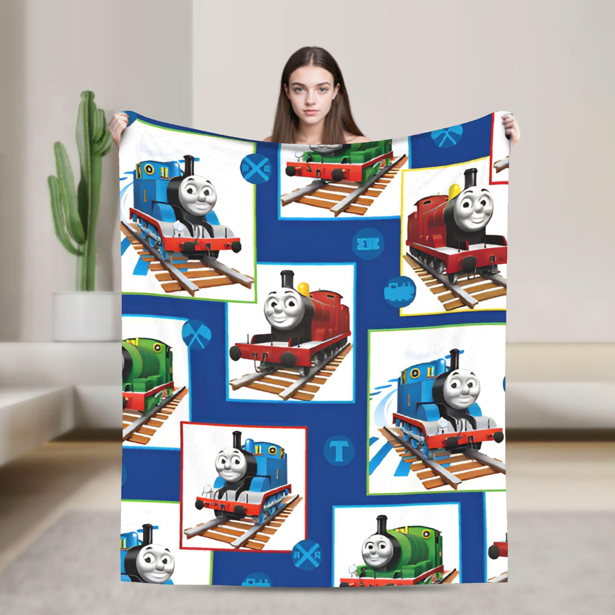 

T-Thomas The Train Friends Blankets Quality Soft Throw Blanket Winter Camping Couch Chair Funny Bedspread 50x60in