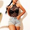 Sexy Crotchless Lingerie Set Exotic Teddies Transparent Bodystocking For Sex Stretch Fishnet Bodysuit Mesh Hollow Out Underwear