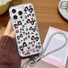 Bracelet Chain Phone Case For iPhone 17 16 15 13 14 for 17Air 17 12 14 16 Pro 17 14 16 Pro Max Sparking Diamond Cute Pattern Hard Cover With Lanyard