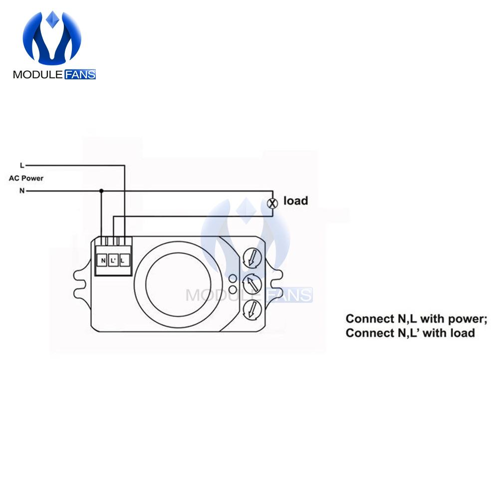 AC 220V 5.8GHz Microwave Movement Motion Detector Sensor Switch For Light Hottest Micro Wave Module