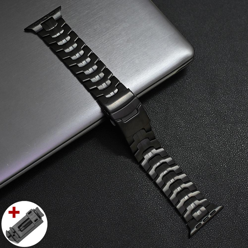 Titanium Orange Metal Band for Apple Watch 49mm 46mm 45mm 44mm Luxury Stainless Steel Bracelet for Series 10 9 8 7 6 5 4 Ultra2