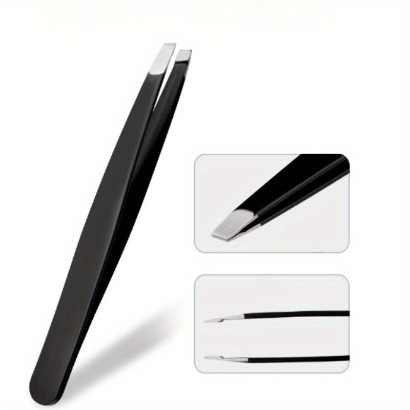 1 Threading Eyebrow Clip Slant Color Titanium Rose Gold Tweezers Eyebrow Plucking Beard Plucking Eyebrow Hair, Beauty Tools