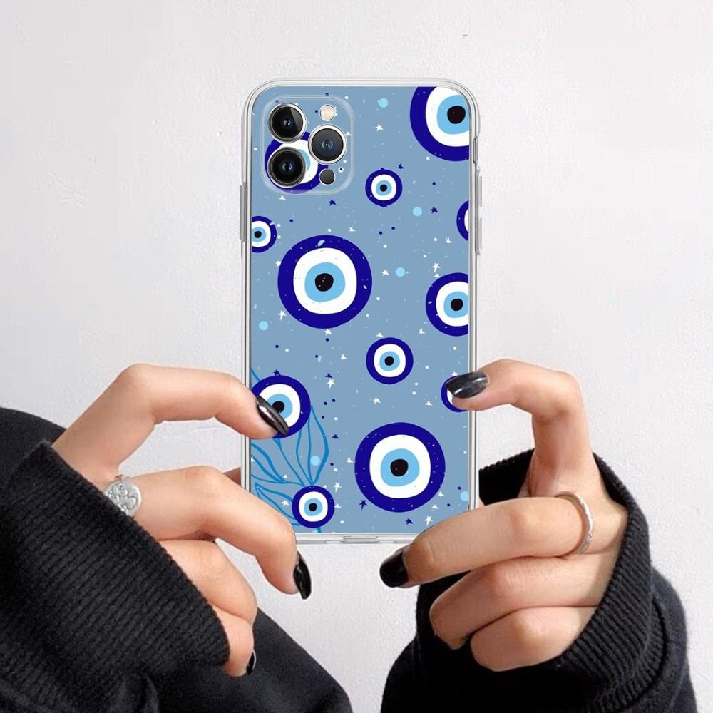 Turkish Evil Eye Phone Case For iPhone 15 14 11 12 13 Mini Pro XS Max Cover 6 7 8 Plus X XR SE 2020 Funda Shell