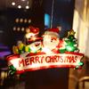 45cm Led Shape Lamp String Christmas Decoration Lamp Kitchen Window Glass Door Stick Sucker Lamp Festival Atmosphere Lamp