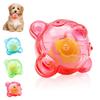 Interactive Dog Chewing Toy Ball with Squeaky Sound and High Bounce for Active Pet Chewing Teething Exercise Toy