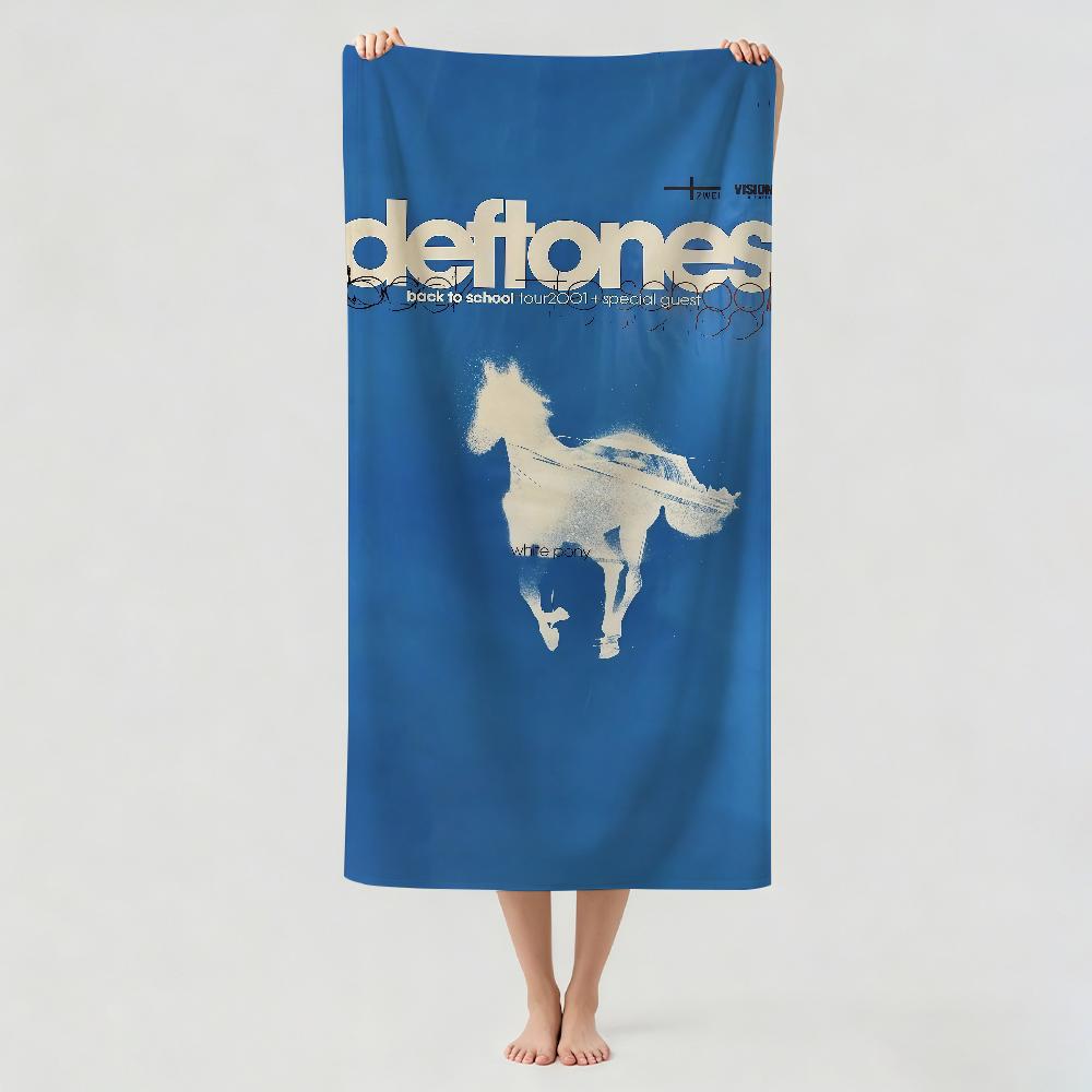 Rock band D-eftones Towel Drying Bath Towel Applicable To Light Swimming Camping Yoga Beach Out