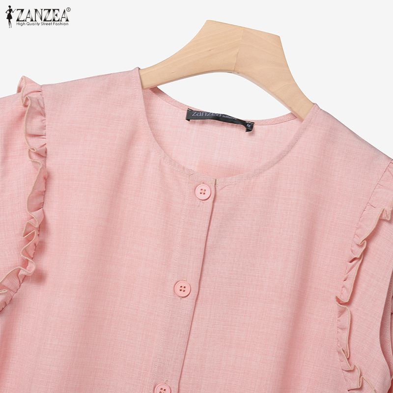 ZANZEA Women Sleeveless Tank Tops and Shorts Summer Two Piece Suit Sets