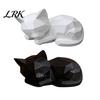 Nordic Style Cat Decoration Geometric Sleeping Figurine, 3D Printed Minimalist Statue, Statue Abstract Animal Sculpture for Desk Shelf Home