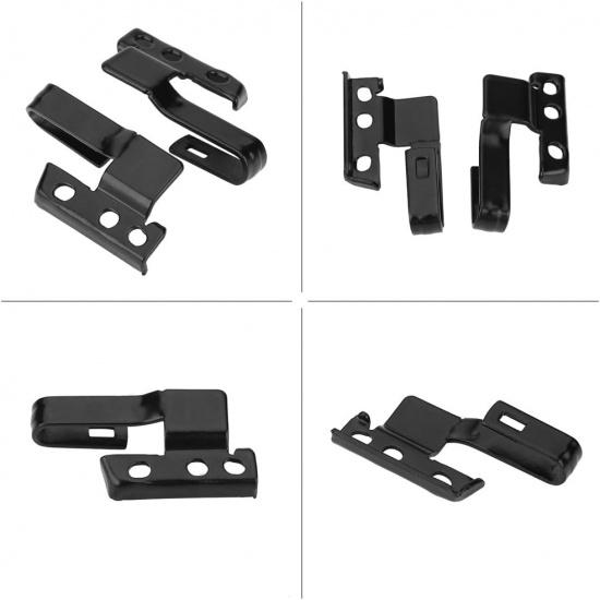 Acouto Windshield Wiper Adapter Kit - Car Front Wiper Blade Arm Kit 2 Set Metal With Mounting Screws 3392390298