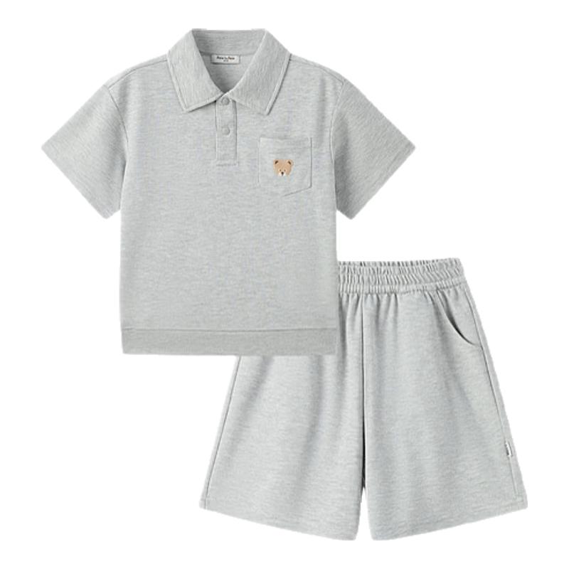 PawinPaw Boys' Cartoon Bear Quick-Dry Summer Set