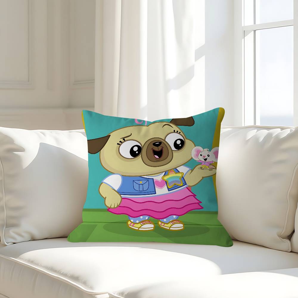 Cartoon C-Chip And P-Potato Pillow Case Removable Washable Cushion Cover – All-Season Soft Linen