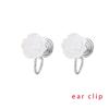 PONYKISS  Silver Colorful Rose Cute Plant Stud Earring for Women Minimalist Fine  Piercing Screw Bead Accessories