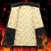 2025 New Men's Plus Size  Jacket Imitation Wool Stand Collar Winter Windproof Warm Outdoor Cotton-padded Jacket With Velvet
