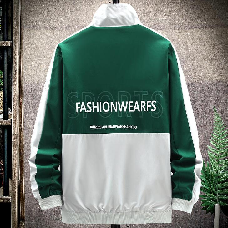 Herren Sportjacke Herren Colorblock Patchwork Hooded Zipper Frühling Herbst Mantel Casual Baseball Jacke Sweatshirt Vintage Outwear