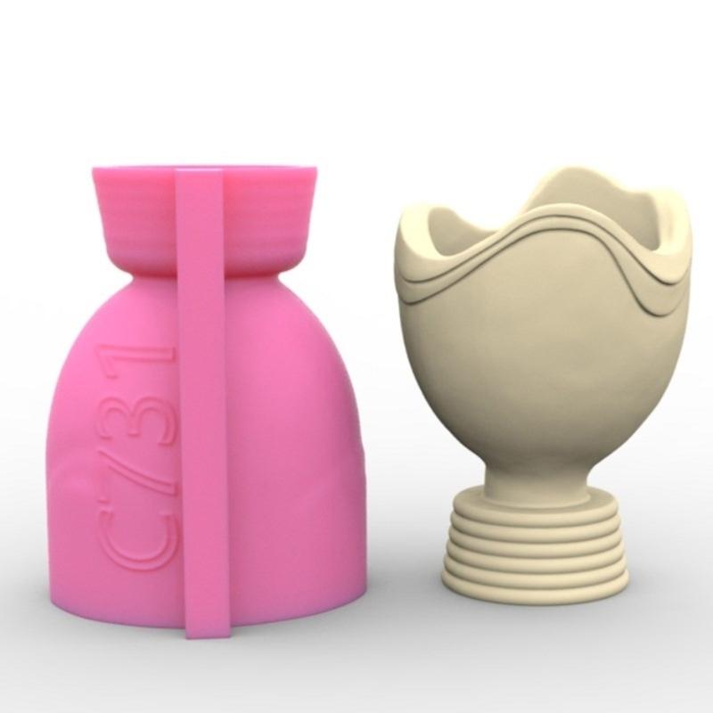 Handmade Abstract Person Shape Silicone Craft Mold for Unique Succulent Planter and Abstract Succulent Pots Artisans