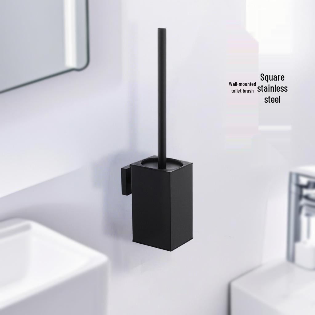 Light Luxury Wall-Mounted 304 Stainless Steel Toilet Brush Holder