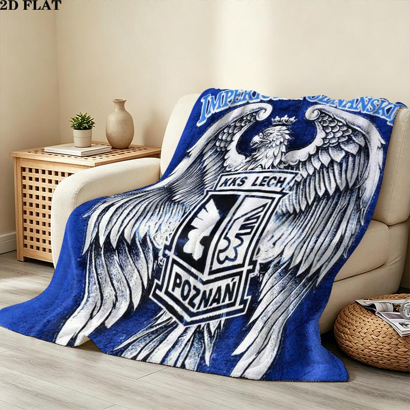 Lech Pozna Print Flannel Blanket, High quality Comfortable for All Seasons, Home Decor, Warmth and Comfort, Perfect for Christmas Gifts