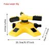 360° Automatic Rotating Sprinkler Head with Adjustable Three-Prong Design for Nursery and Flower Irrigation