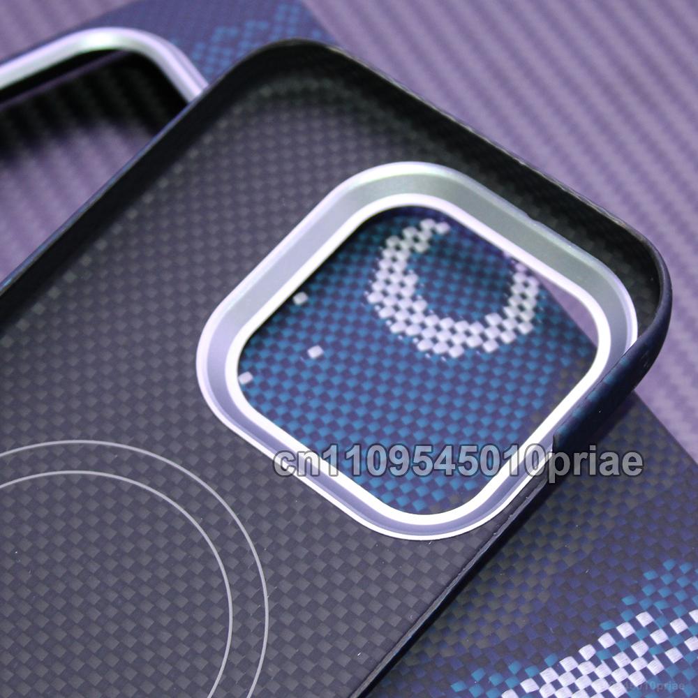 600D Real-thin Carbon Fiber Phone Case for Xiaomi 17 Case Aramid Fiber Fabric Thinhard Magnetic Balck Slim Light Red Case
