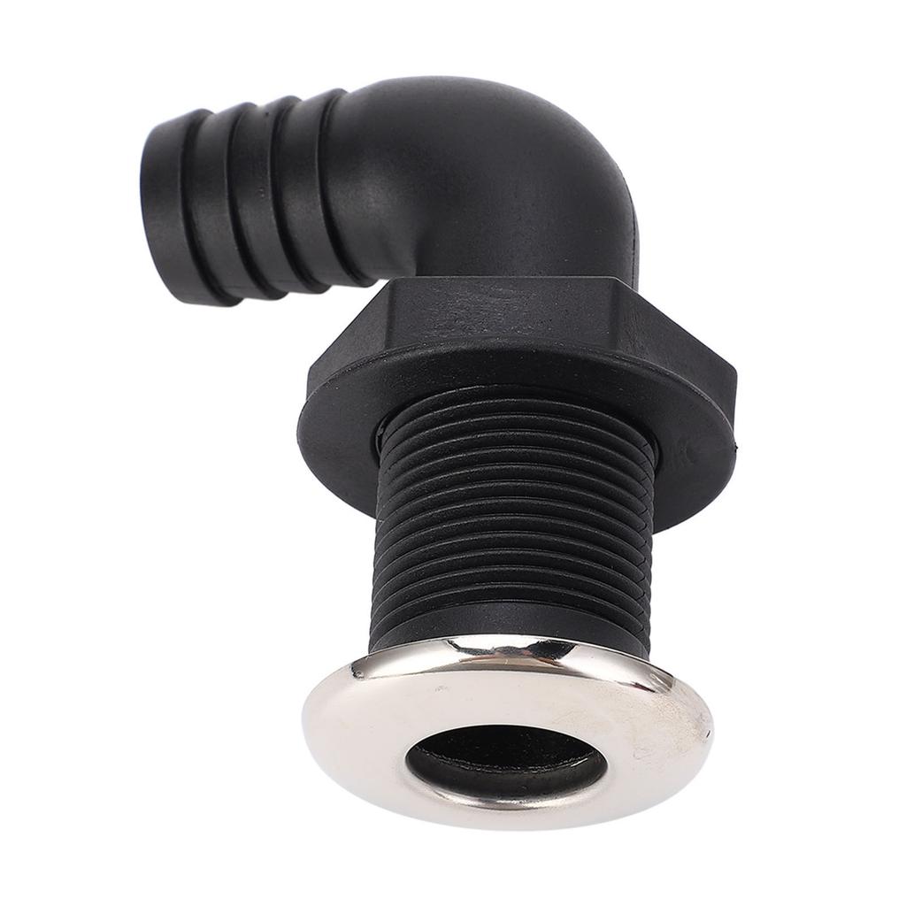 Marine Drain Plug 25mm 1in Nylon Protective Versatile Boat Drain Plug for Kayak Fishing Boat Yacht 90 Degree Tube,