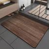 Vintage Wood Bath Mat, Quick-Dry Kitchen Mat, Non-Slip Waterproof Bathroom Mat, Ideal for Bathroom Decor