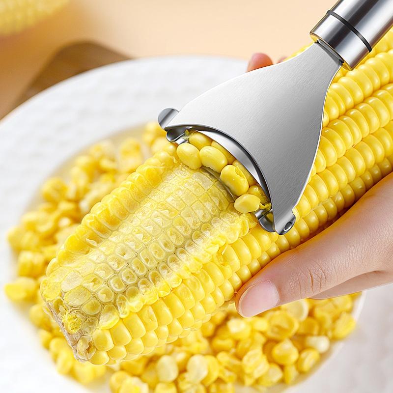 Stainless Steel Corn Cob Remover, Corn Kernel Stripper Tool, Kitchen Gadget for Quick Corn Removal