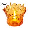 Small Accessory Organizer Crown LED Tea Light, Flameless Faux Crystal Candle Night Decorative Table Lamp Romantic Wedding Party Decor, Creative