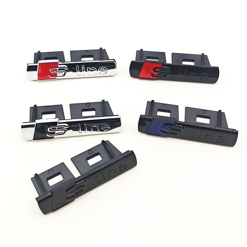 3D Metal Logo  Emblem Car Fender Side Sticker Front Grill Badge For  A3 A4 A5 A6 A7 S3 S4 S5 S6 TT  Accessories