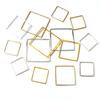 15 20 25 Mm Brass Closed Square Ring Earring Wires Hoops Pendant Connectors Rings For DIY Jewelry Making Supplies Accessories