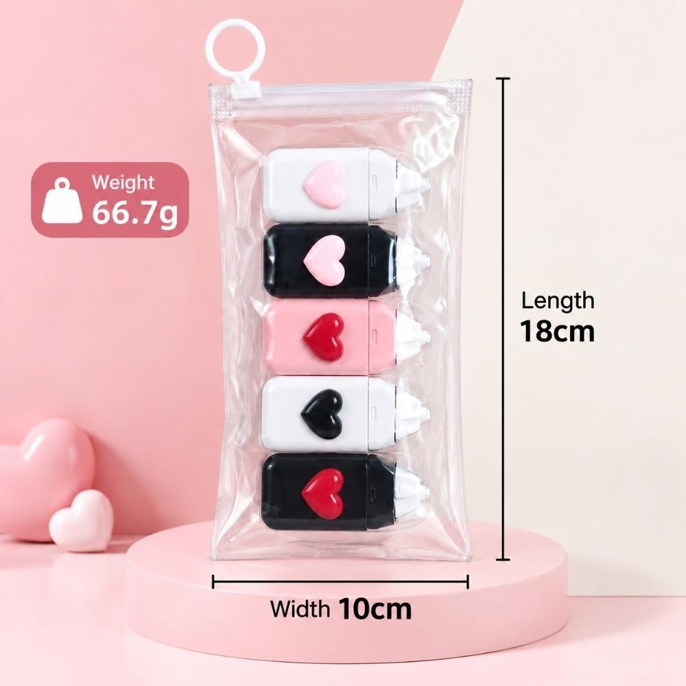 5pcs Smooth Using Correction Roller Correction Tape Roller School Office Supplies
