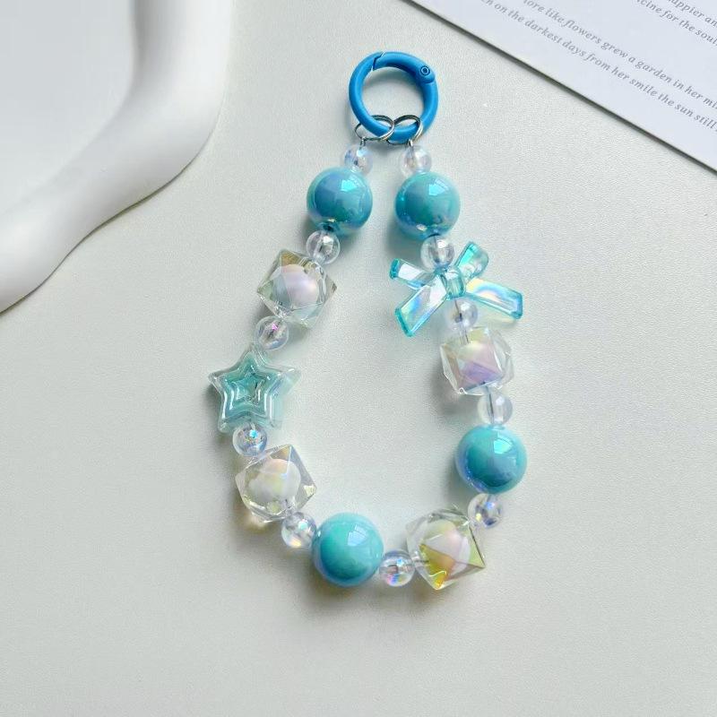 Candy Color Wrist Lanyard Keychain & Bag Charm Pendant