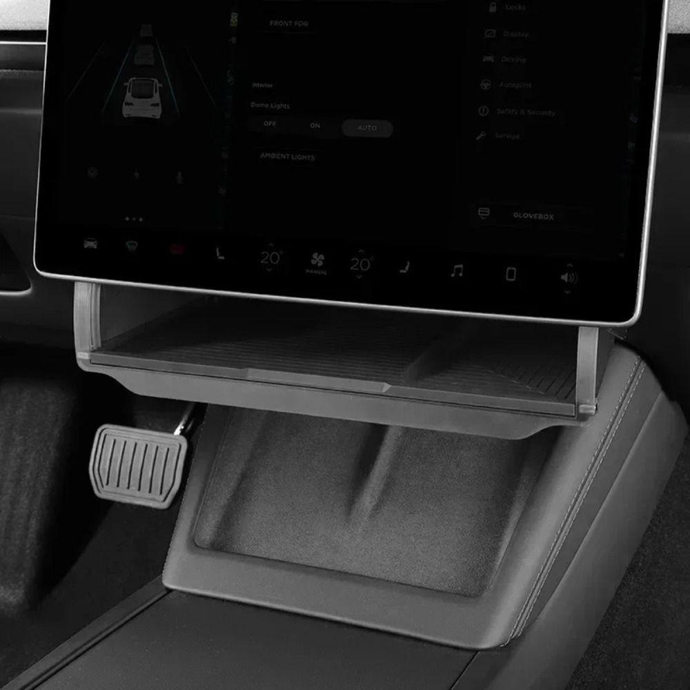 Faltbarer Zentralsteuerungs-Aufbewahrungs-Organizer für Tesla Model Y/3+ Highland Autoinnenraum