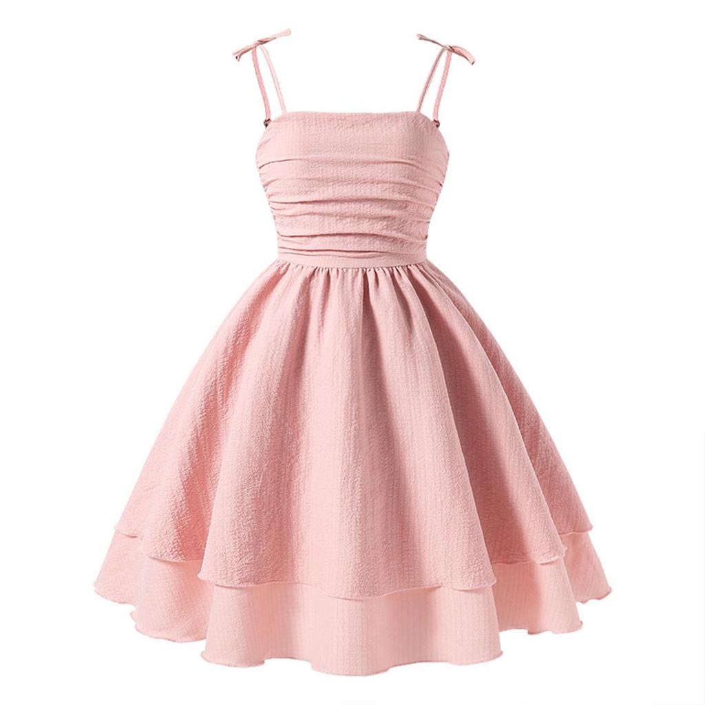 Ropa de Verano para Niños Cuhk Vestido de Moda Princesa con Lazo para Niños