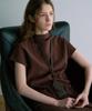 LAMEREI Linkle High-Neck Cap Sleeve Blouse[Lmbfspsh322]-2Color