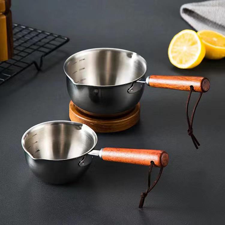 304 Stainless Steel Multi-Purpose Mini Pot for Oil, Sauce, and Milk